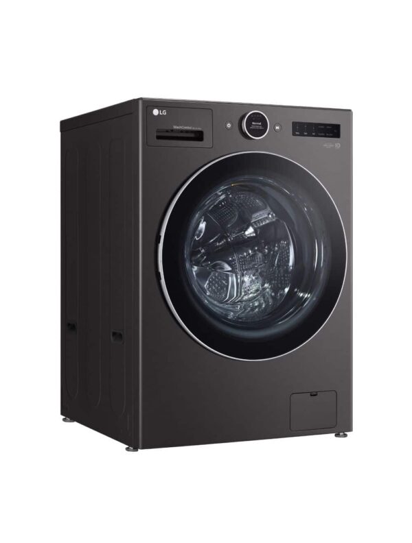 Laveuse tout-en-un à la vapeur intelligente LG, 5.7 pi³, Black steel - WM6998HBA