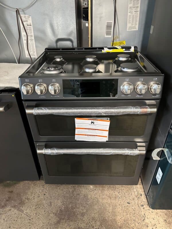 Combo cuisine Black Slate, Réfrigérateur 36’’, Cuisinière au gaz four double et lave-vaisselle – Image 5