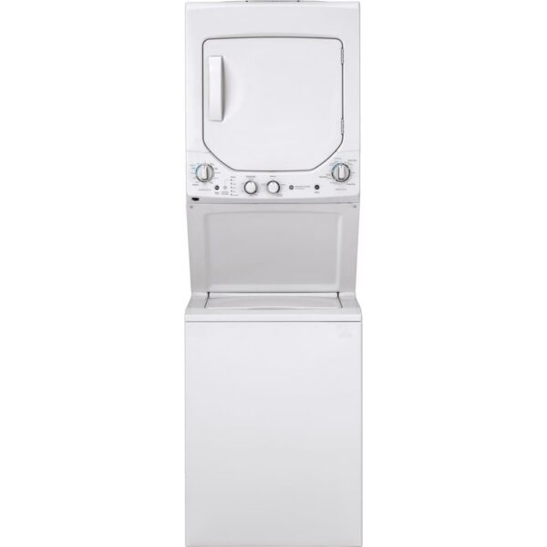 Centre de buanderie compact au gaz, Cuve en stainless, Blanc - GUD24GSSMWW