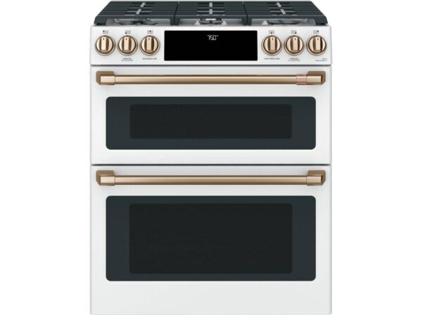 Cuisinière au gaz encastrée, Double four, Convection, Blanc mat - CCGS750P4MW2