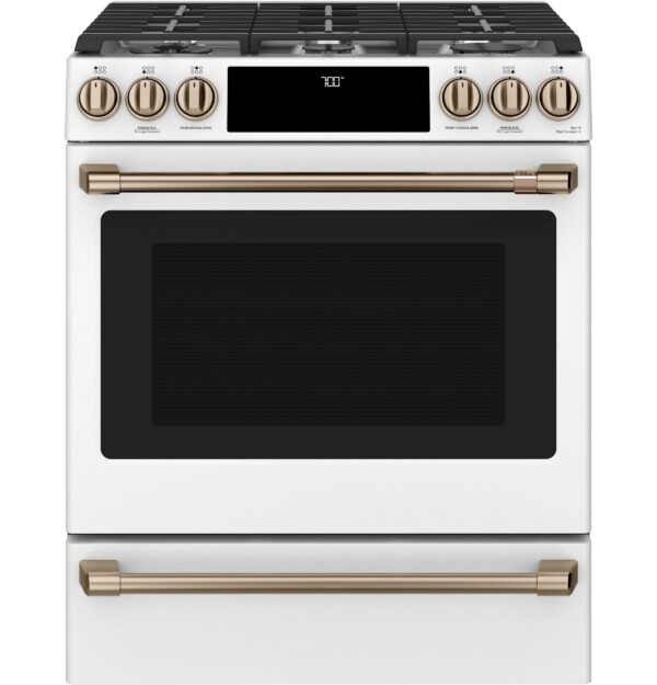 Cuisinière au gaz encastrée 30“, Convection, Blanc mat - CCGS700P4MW2