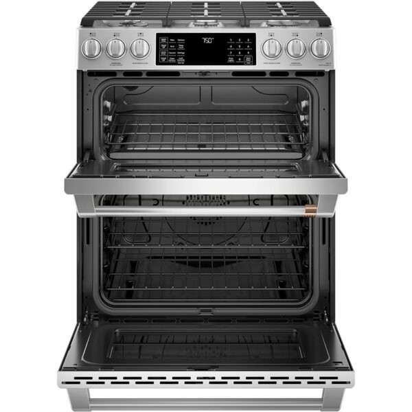 Cuisinière au gaz double four 7 pi.cu, Convection, Stainless - CCGS750P2MS1 – Image 2
