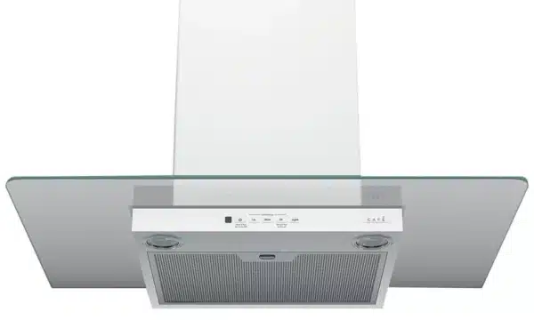 Café 30'' Wall Range Hood, Curved Glass, 350 CFM, Matte White - CVW73014MWM - Image 2
