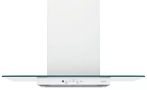 Café 30'' Wall Range Hood, Curved Glass, 350 CFM, Matte White - CVW73014MWM