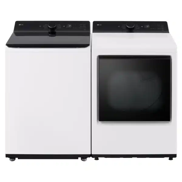 Combo laveuse et sécheuse LG – Top Load – Wi-Fi – Blanc Modèles - WT8400CW & DLE8400WE