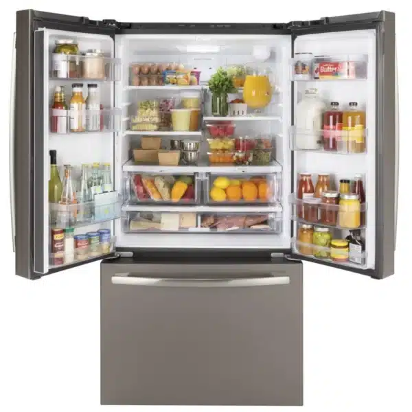Refrigerator GE 36” French-Door , 27 cu.ft., Slate -GNE27JMMES - Image 3