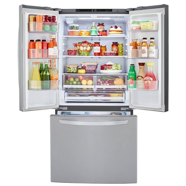 LG Refrigerator 25 cu. ft., Stainless Steel, French Door – LRFCS2503S - Image 3