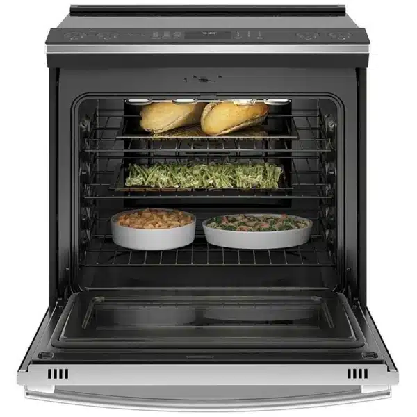 GE Induction Range – 30", 5 Burners, True Convection, Wi-Fi, Stainless Steel - PCHS920YMFS - Image 3