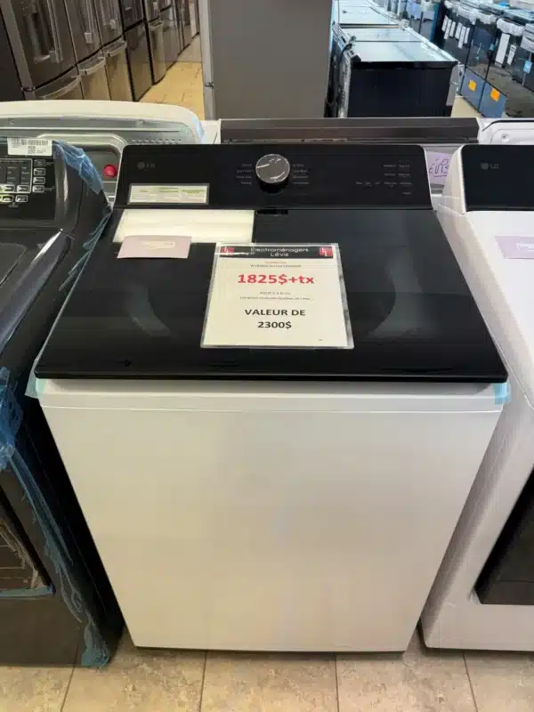 Combo laveuse et sécheuse LG – Top Load – Wi-Fi – Blanc Modèles - WT8400CW & DLE8400WE – Image 4