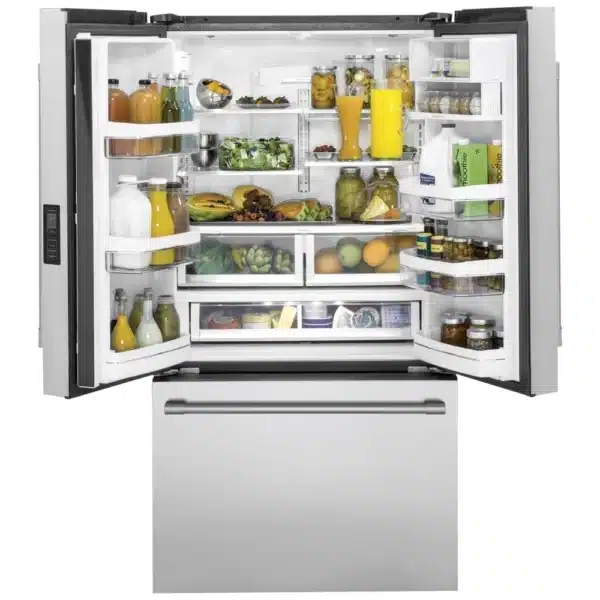 Réfrigérateur à portes françaises 36”, 23,1 pi³, Acier inoxydable - Monogram ZWE23NSTSS – Image 3