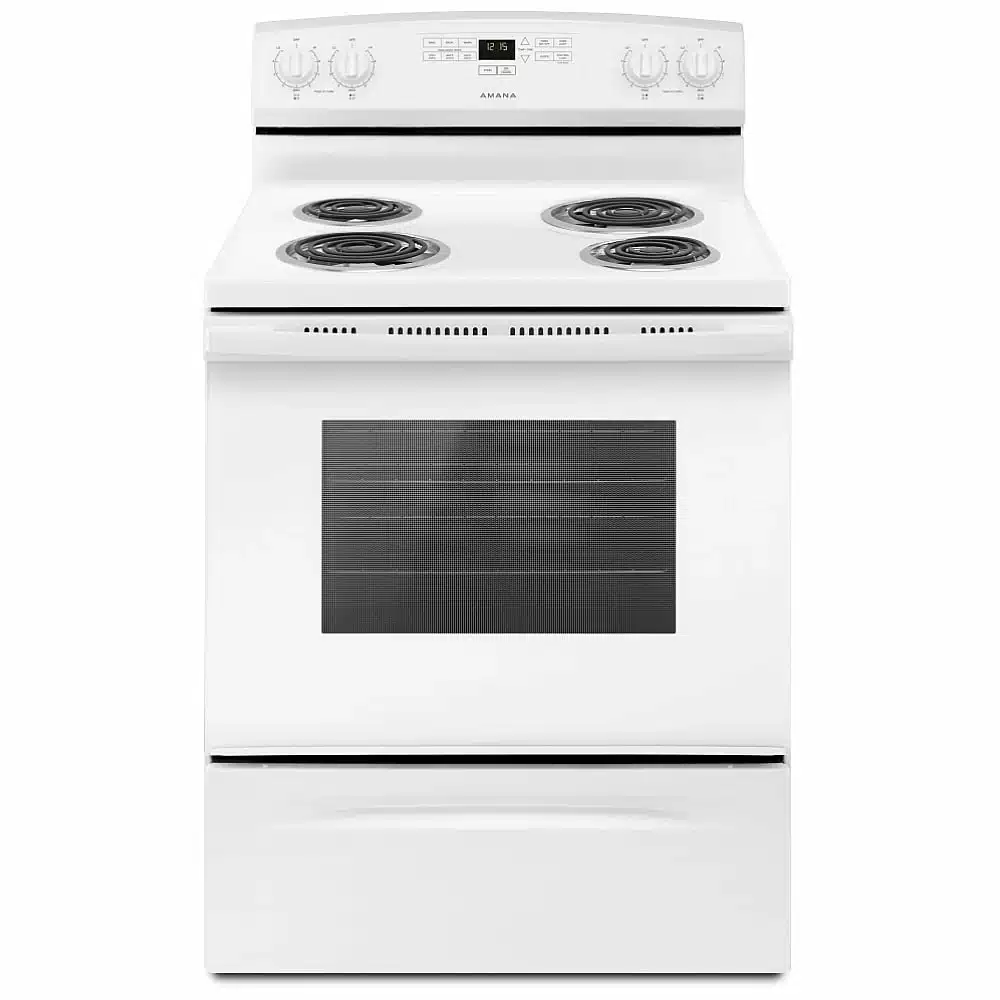 Cuisinière électrique AMANA 30 pouces, blanc – YACR4303MFW