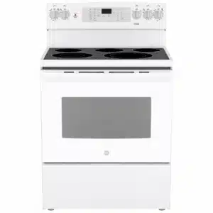 GE 30″ Electric Range, White – JCB840DVWW