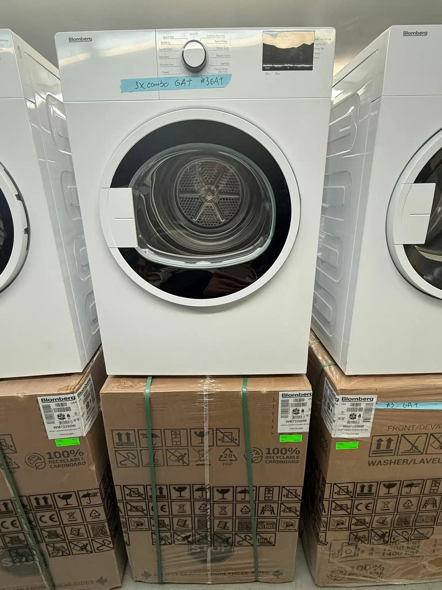 Ensemble laveuse frontale et sécheuse électrique BLOMBERG 24 pouces, blanc – WM72200W / DV17600W2 – Image 6